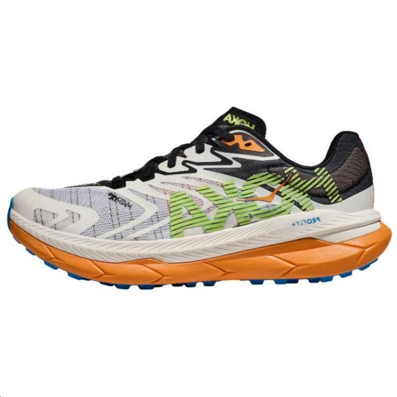 

HOKA ONE ONE Tecton X Cushioning Wear-Resistant Low-Top Running Shoes Men s White Green Orange Sneakers 1134516-wlr 42