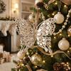 Kunststoff-Weihnachts-Schmetterlings-Ornament Leicht Wiederverwendbar Weihnachtsbaumschmuck Funkelnder Glitzer Schmetterling Hängedekoration