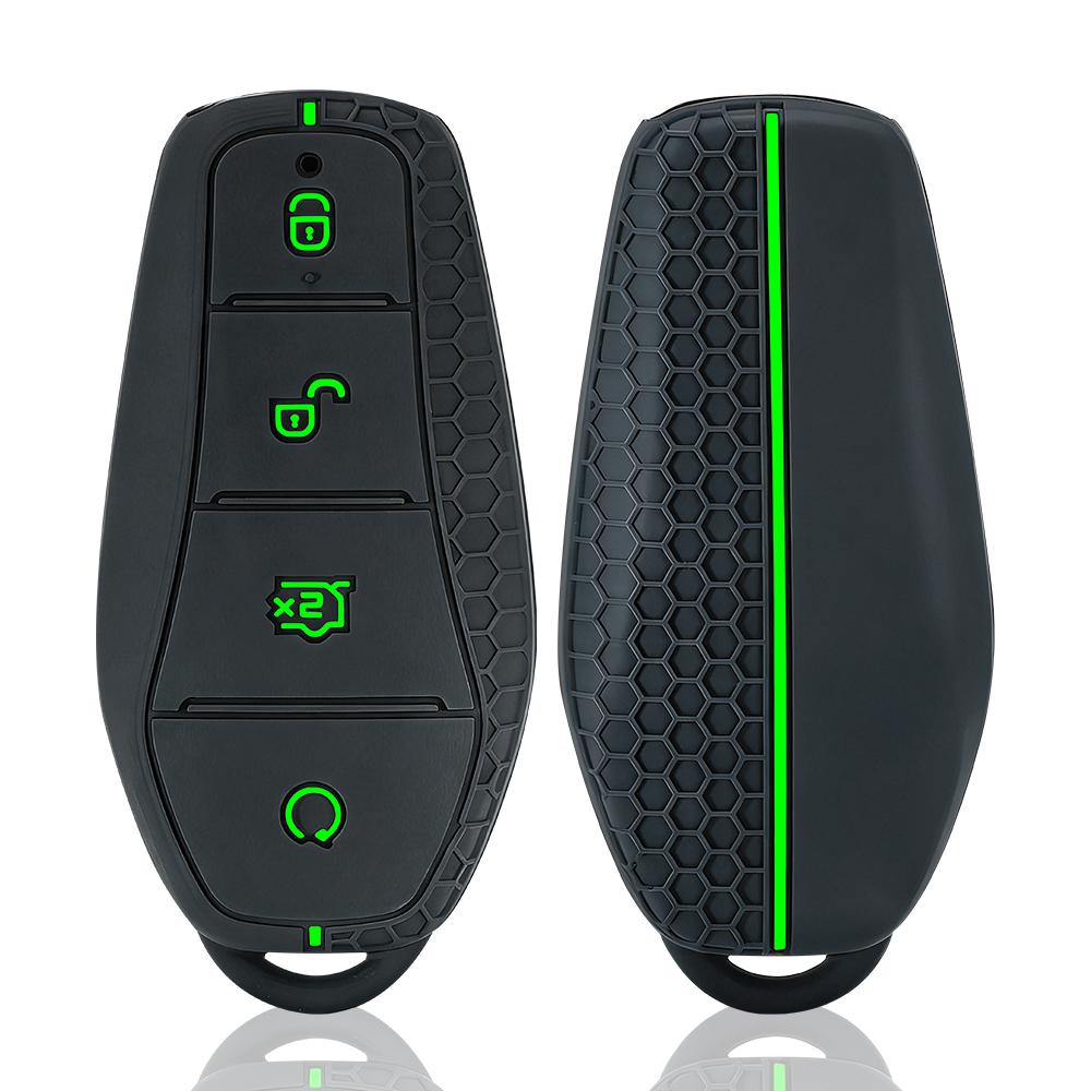 Silicone Car Remote Key Case Remote Key Fob Shell For Byd Atto 3 Han Ev Dolphin Song Pro Max Tang Dm Yuan Dolphin E2 Qin Plus
