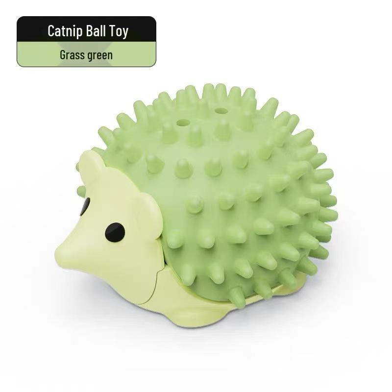 Catnip Hedgehog Toy: Self-Entertainment, Scratch & Itch Relief, Teething Stick & Teeth Cleaning for Cats