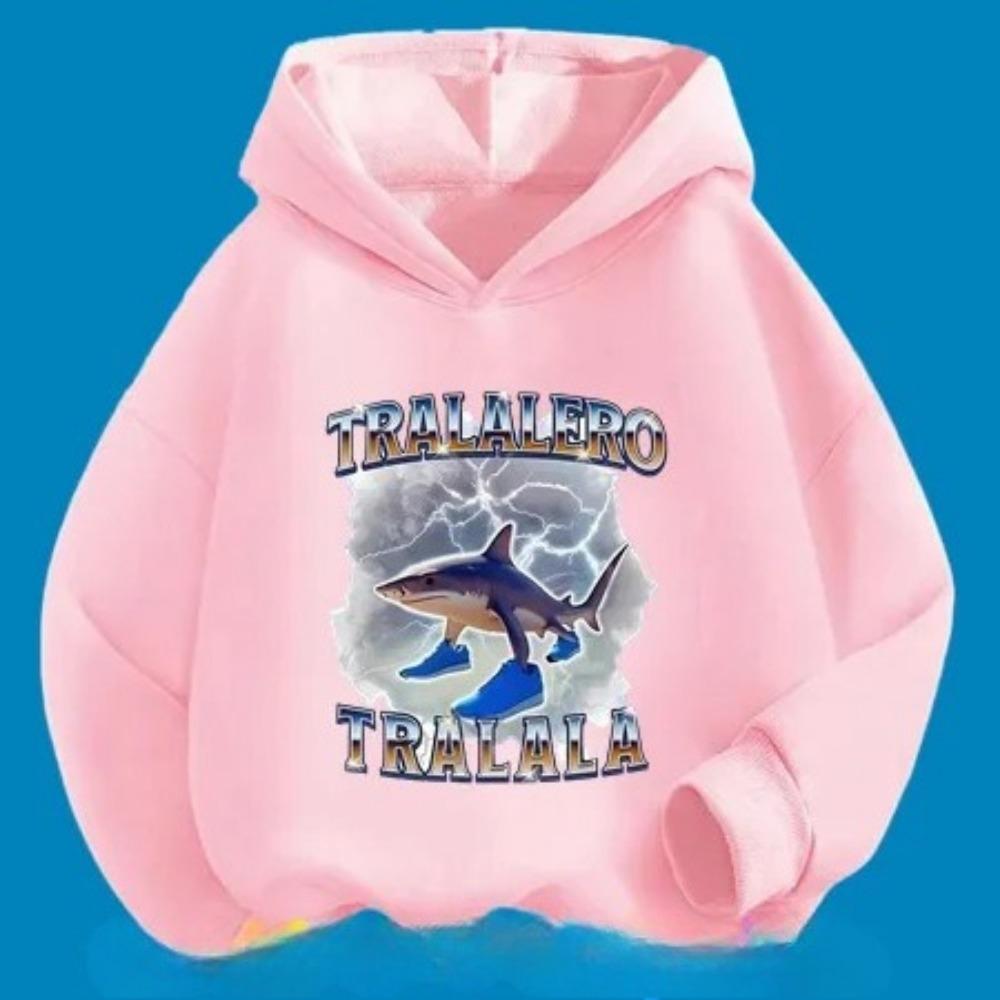 Cappuccino Printed Cartoon Children's Hoodie, Warm and Cute Hoodie for Autumn and Winter, Comfortable and Soft Top for Girl