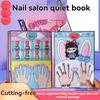 Interactive Nail Shop Quiet Book Creative Makeup Quiet Book DIY Dress Up Toy  Educational Toy