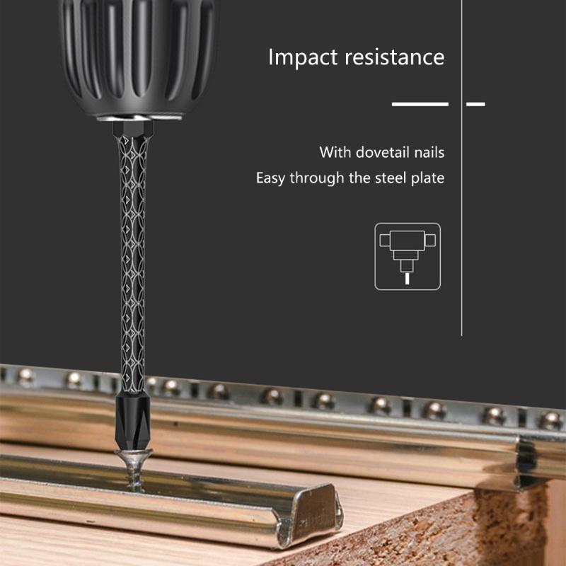 PH2 Magnetic Screwdriver Bit Steel Not  Slip Designs High Torques Screwdriver High Hardness Tool for Power Drilling Tool