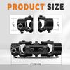 3/4" DD X 3/4" DD Double U-Joint Black Steering Shaft Universal Joint 127Mm Length 35° Degree
