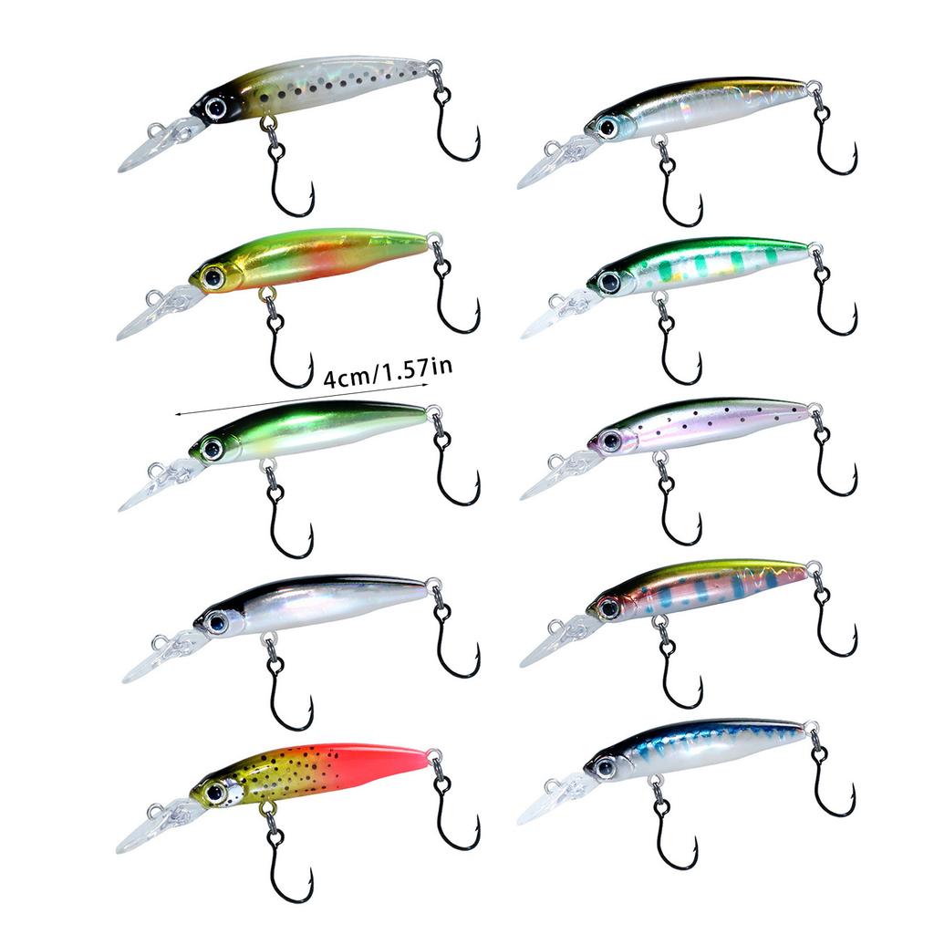 1.8g 40mm Crankbait Baits Sinking Fishing Lures Floating Swimbait Wobbler Hard Baits for Trouts Freshwater Saltwater