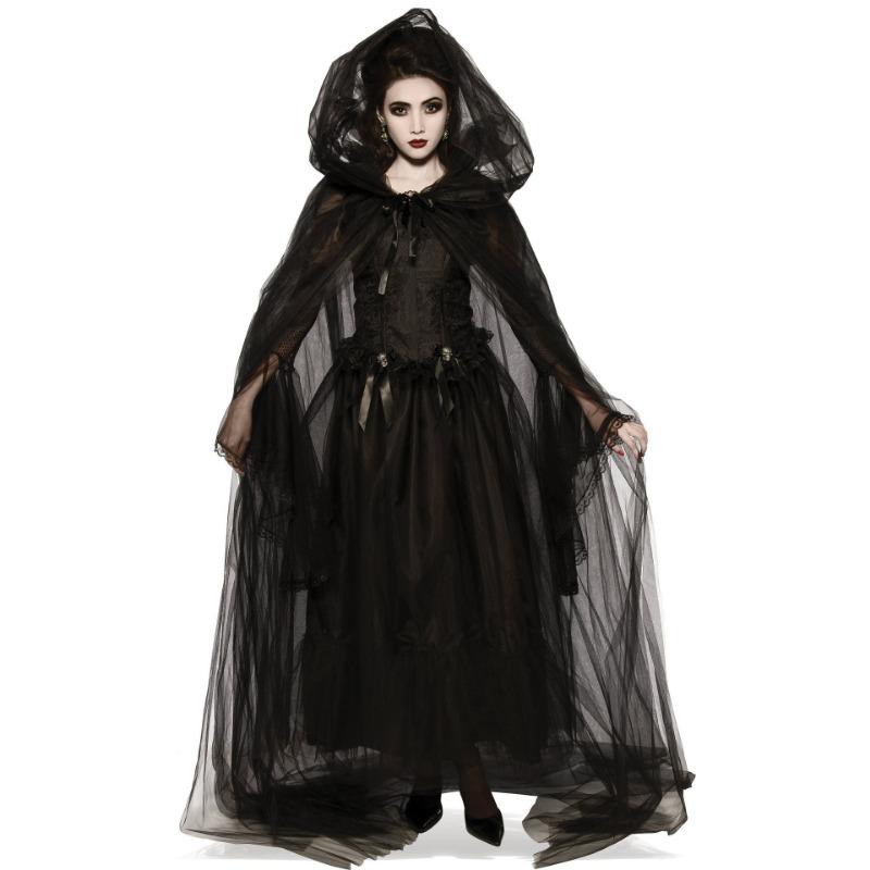 Halloween Costume, Horror Zombie, Evil Devil, Vampire Bride, Ghost Festival, Reaper Cape, Witch Costume