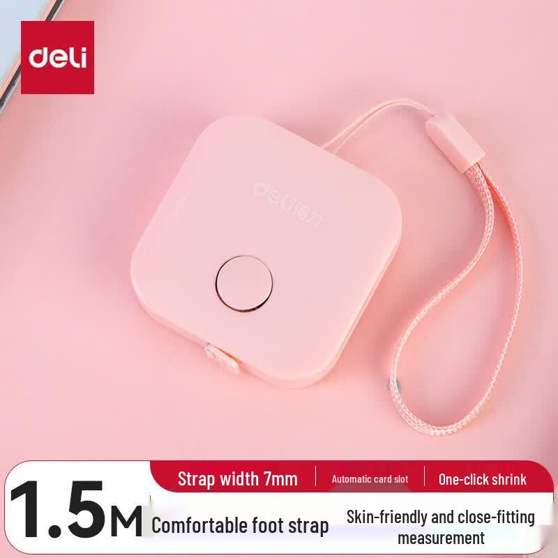 Deli 1.5m Mini Ret retractable Tape Measure