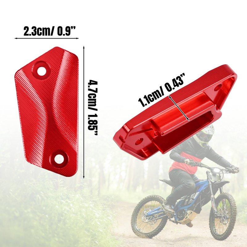 1 Paar Bremsflüssigkeitsbehälter-Abdeckung Kappe Lenker CNC-Aluminiumlegierung Rot Schwarz Für Sur Ron Light Bee X LBX für Segway X260 X160 Ganzjährig