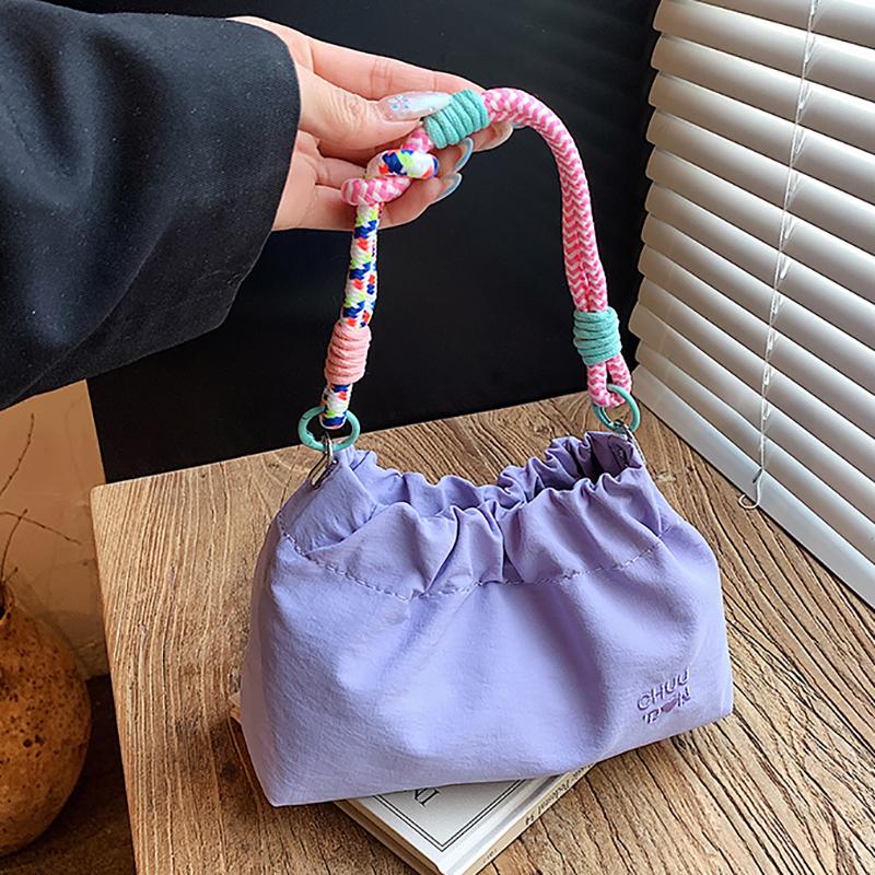 Casual Fashion Women Single Shoulder Crossbody Bag 2026 New Style Nylon Dumpling Shape Mobile Phone Bag Commuting Small Backpack
