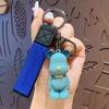 Creative Epoxy Bow Tie Bear Keychain Pendant Cute Bear Car Key Chain Bag Pendant Small Gift