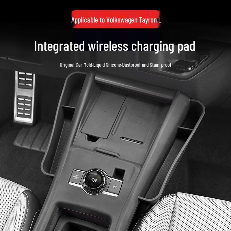 Set Copertura Leva Cambio e Tappetino Antiscivolo per Portabicchieri Volkswagen Tayron L