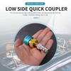 Brass Quick Coupler Quick Coupler QC1234L+13LS5V1 R1234YF Side Coupler Refrigerant Car Quick Liquid AC Low Fluorinated Conn V6U5