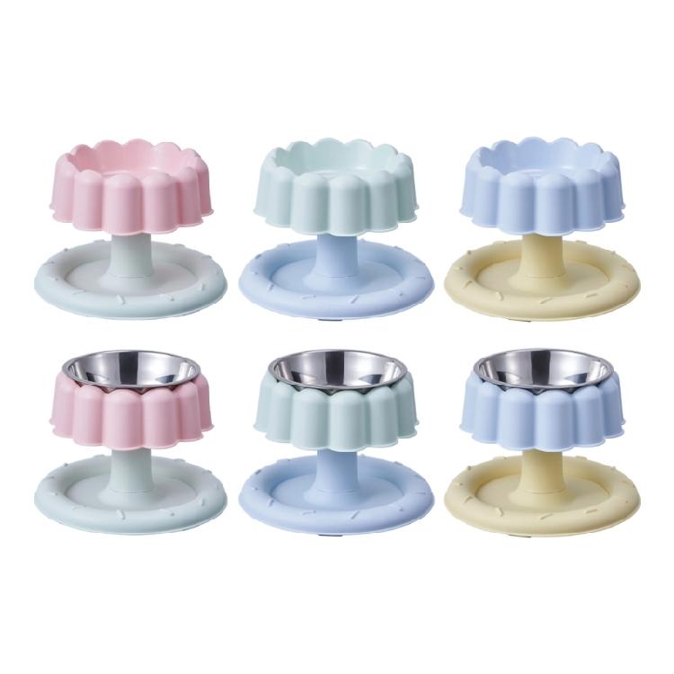 Comfort Feeding Elevated Bowl Stainless Steel Antislip Detachable Design for Pet Neck Health and Hygiene