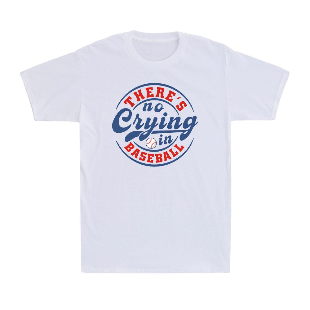There s No Crying In Baseball Funny Baseball Lovers Sportsman Men s T-Shirt S разноцветный
