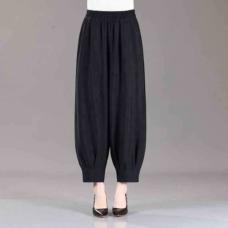 Thin Mom Lantern Pants Casual Summer Loose Pants Women's National Style New Nine Part Pants Haren Pants