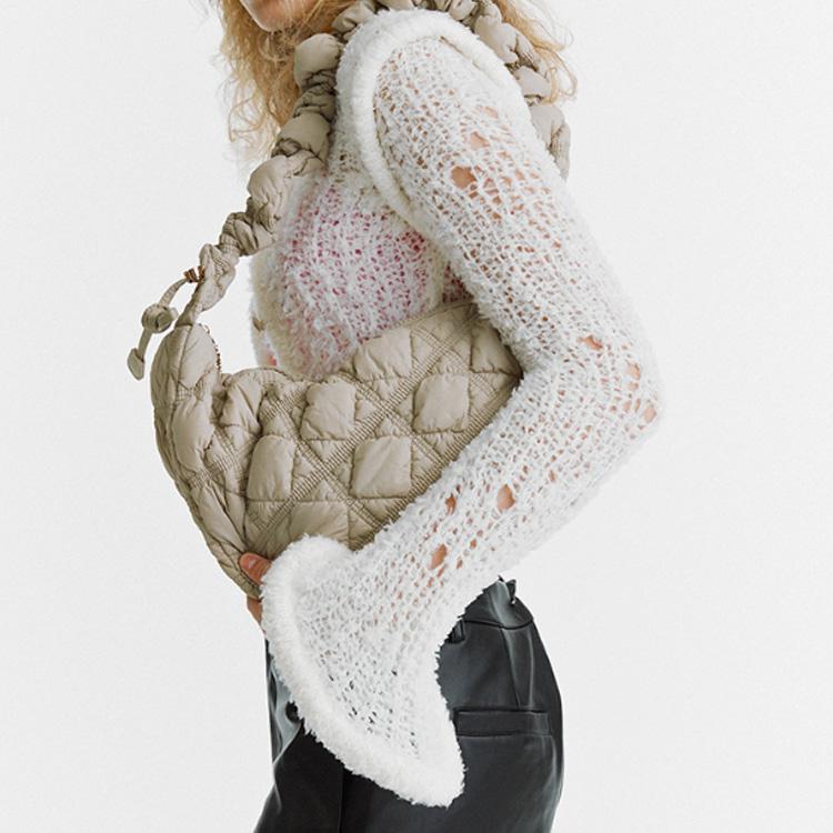 New CARLYN Nylon Portable Crossbody Bag Shoulder Bag Women's Gray H72303010G