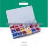 280 pcs Cold-Pressed U & O-Shaped Terminal Set: Male/Female Wire Connector Kit