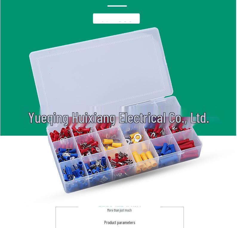 280 pcs Cold-Pressed U & O-Shaped Terminal Set: Male/Female Wire Connector Kit