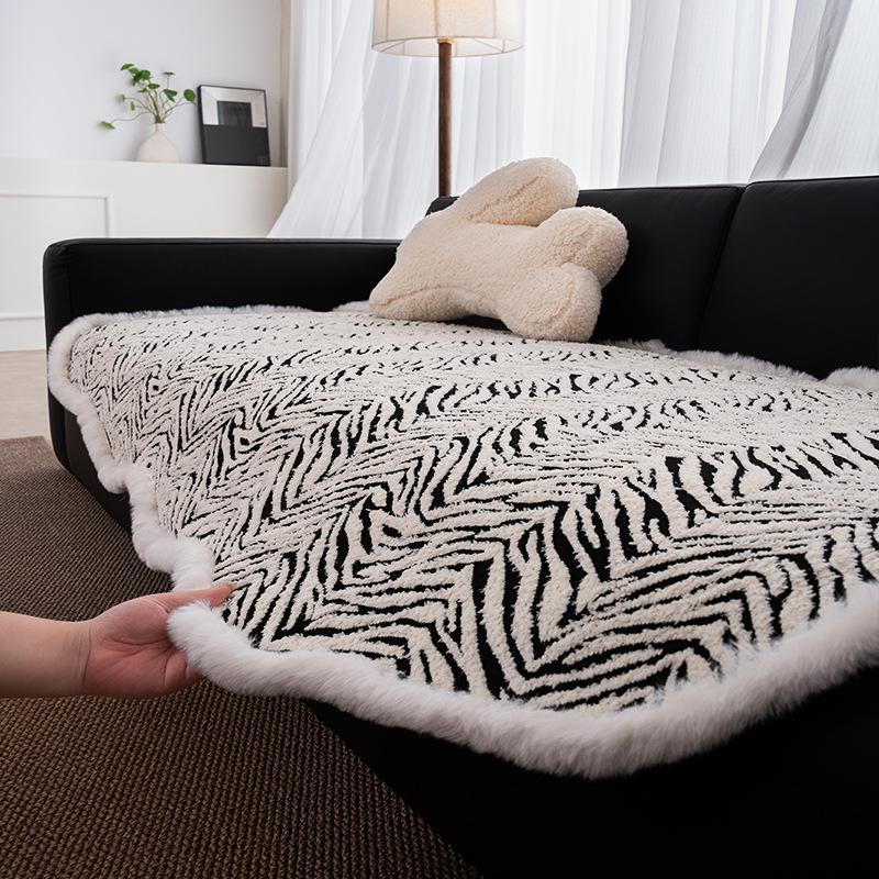 

Special-Shaped Sofa Cover All-Inclusive Simple Sofa Cushion Elastic Cover Cushion Hat Non-Slip Integrated Cover New 90-70