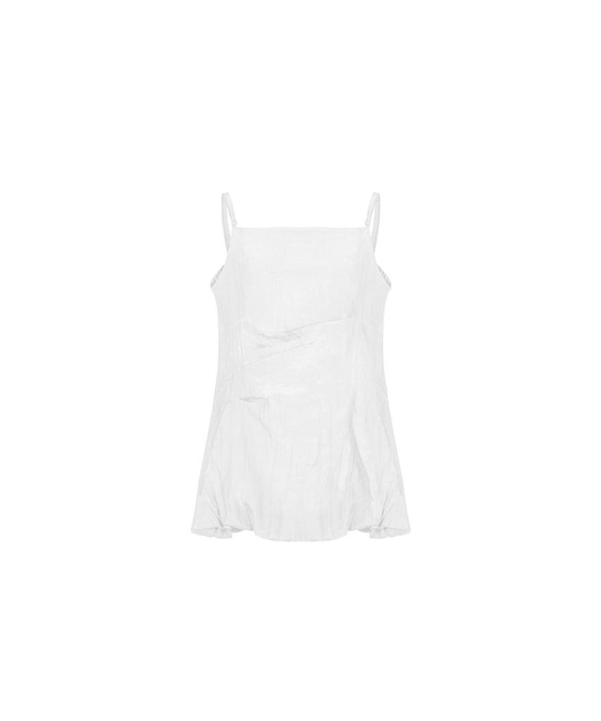 Artinery Glossy Balloon Mini Dress (White)