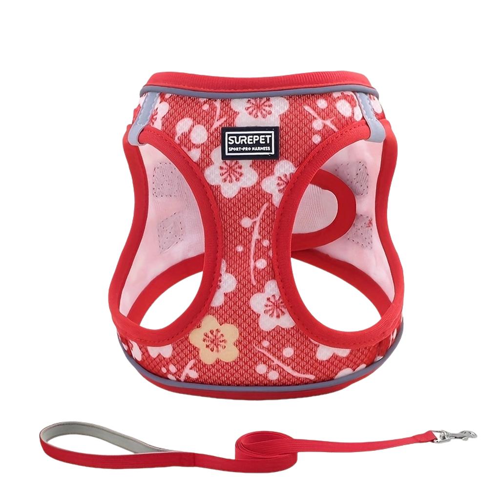 Reflektierende, bequeme und atmungsaktive Hundeleine für Brust und Rücken