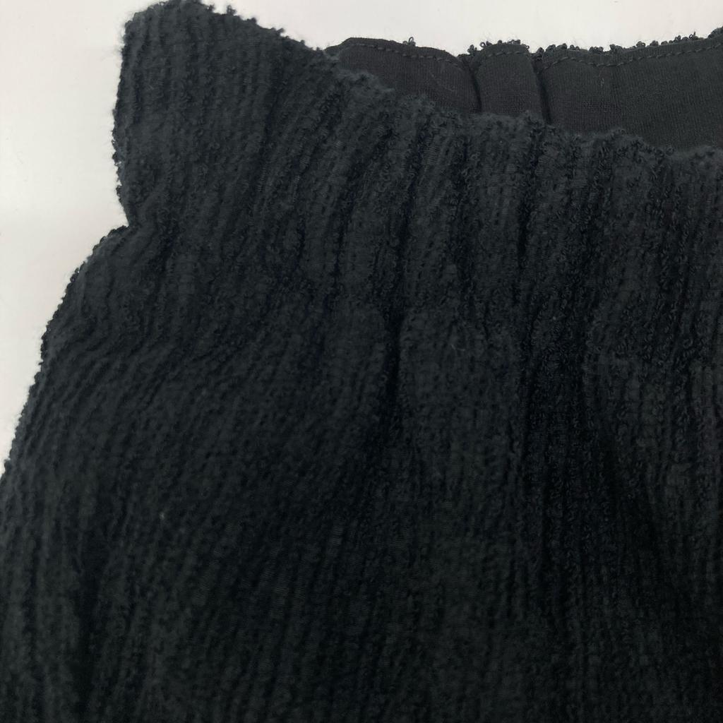 MACPHEE [Excellent condition/Made In 2011] 12-04-32-04503 Boucle Crepe Easy Straight Pants/ Bottoms 36 blackUsed