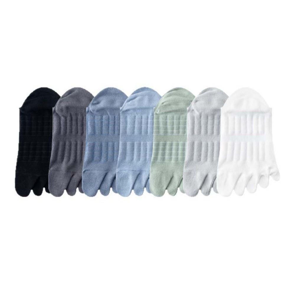 Thin Hosiery Five Toe Boat Socks Cotton Sports Socks Fashion Men's Five Finger Socks Male Boy