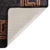 Washable Rug 120 X 180 Cm Black and Gold