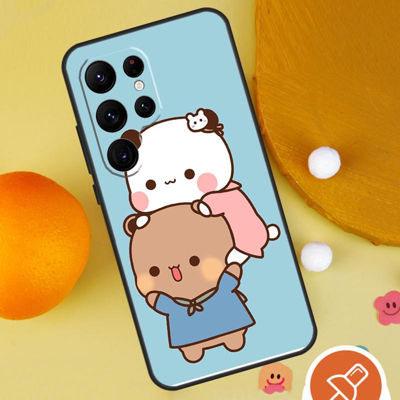 Cute BuBu DuDu Phone Case For Samsung Galaxy S25 Ultra S24 S23 S22 Ultra S9 S10 S20 Plus S21 FE Funda Cover