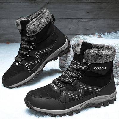 36-48 Schneeschuhe Plus Fleece Warme, rutschfeste High-Top-Damen-Schneesportschuhe in großen Größen