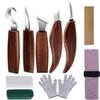 Walnut Wood Chrome Vanadium Steel Carving Knife Set 10 Piece And 12 Piece Woodworking Knife Set Spoon Knife And Wood Chisel Set For Woodworking Crafts