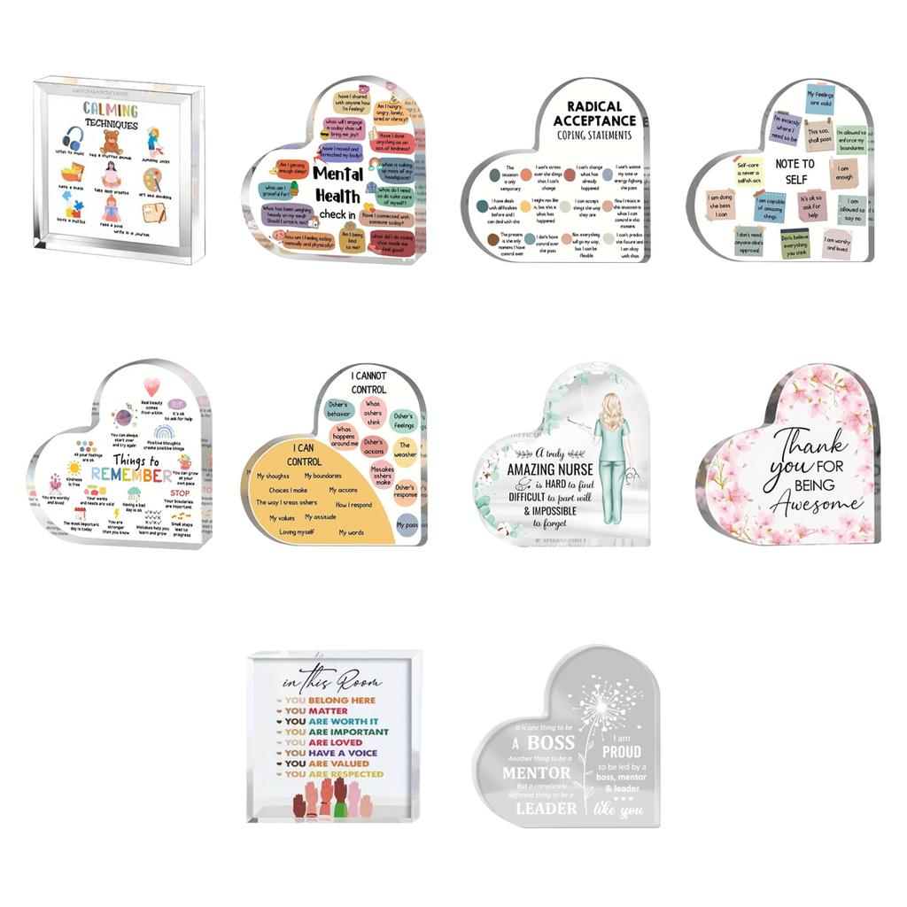 Therapy Office Decor, Mental Health Check In Decorations For School Counselor Anxiety Relief Social Psychology Decoration