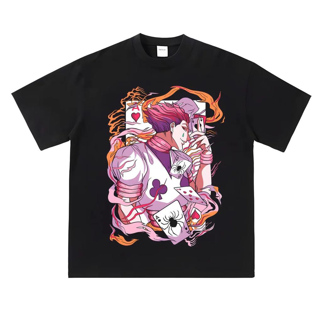Hunterxhunter Tshirt Personality Clothes Year Round Clothing Oversized Couples Unisex Y2k Short Sleeves Hot Product Couples Gift