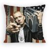 Rapper Singer EEminem Pillow Case Antidustmite Pillowcase Invisible Zipper Silky Short Plush Sofa Cushion Cover