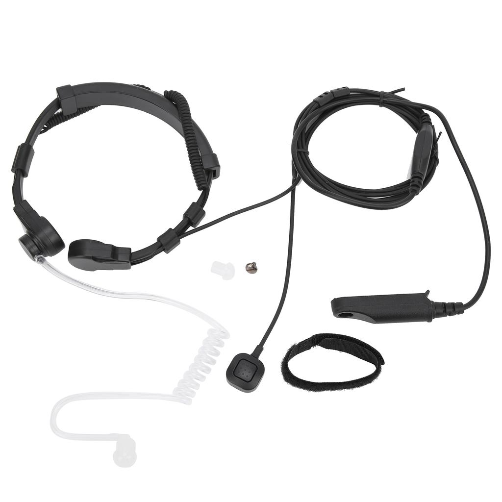 Throat Earpiece Headset Air Acoustic Tube Throat Vibration PTT Mic Headset for UV9R Plus BF9700 BFA58