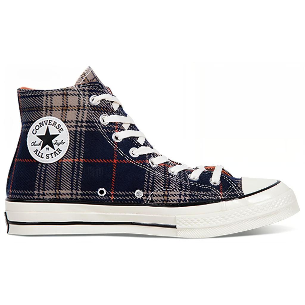 Converse Chuck Taylor All Star 70 Hi Plaid Pack Navy 162406c