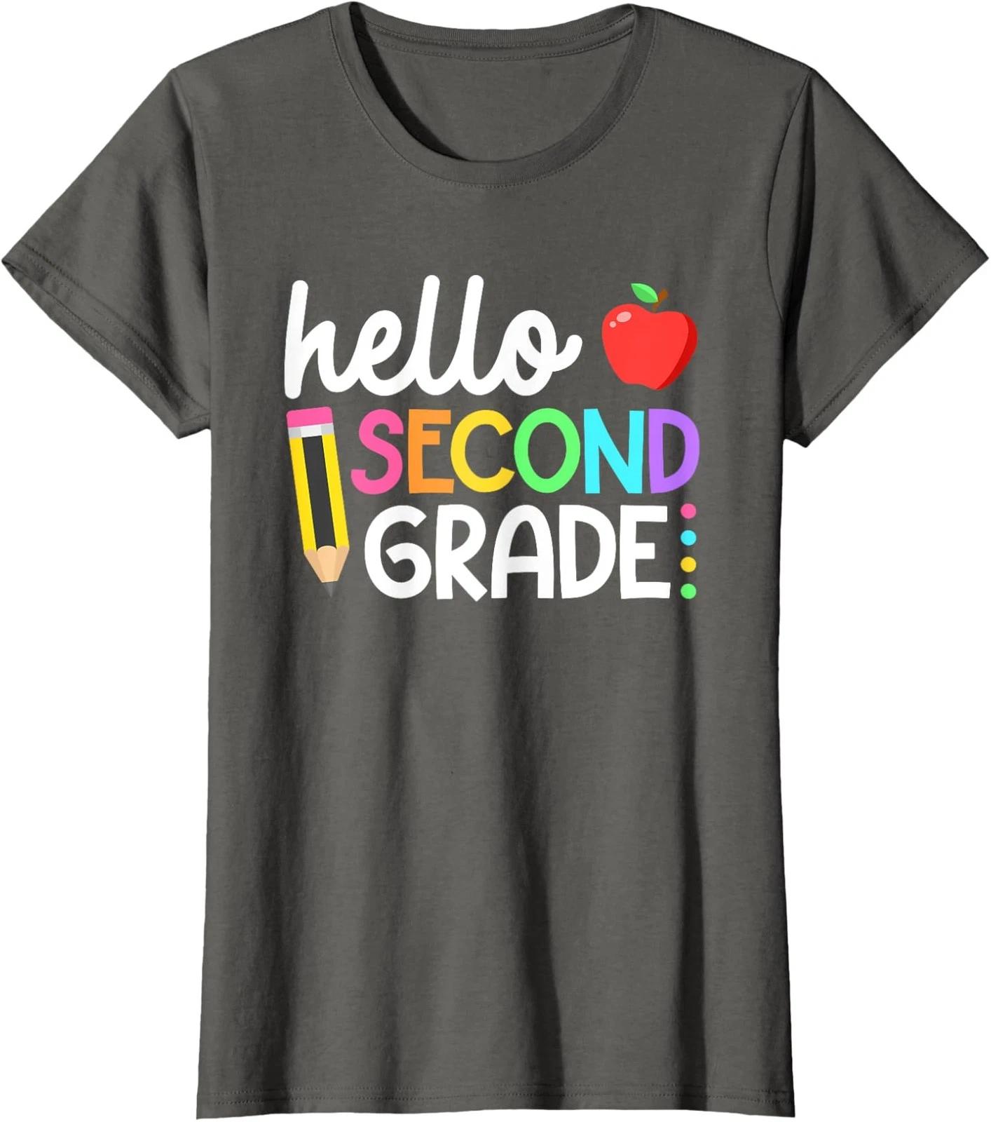 Bruh Here We Go Again First Grade Back To School Ladies  Crewneck T-Shirt 4XL