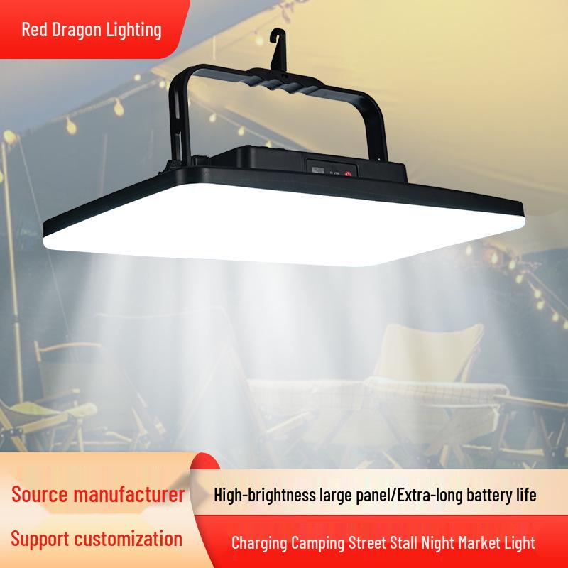 Rechargeable LED Outdoor Lamp for Night Markets & Camping: Super Bright, Long Battery Life