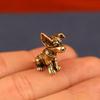 Bronze Sculpture Solid Copper Puppy Brass Ornaments Zodiac Dog Ornaments Antique Old Brass Tea Pet Small Ornaments
