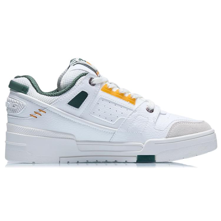 New LiNing Anti Slip Wear Resistant Low Top Skateboard Shoes Women's Ecru