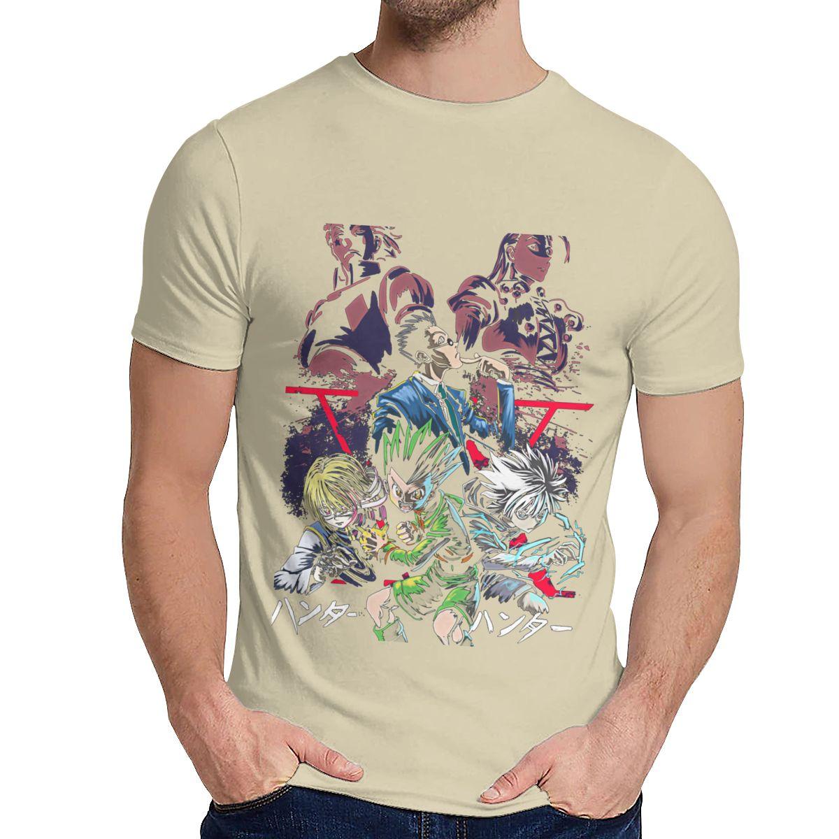 Hunter X Hunter T Shirt Killua Gon Freecss Hisoka Graphic Print Men Free Shipping Classic Tee XL