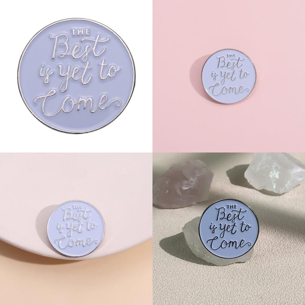 Creative Blue Cartoon Metal Brooch With Unique Letter Design And Fashionable Style