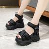 Fashion High Heels Sandals Summer Wedges Height Ladies Sandal Platform Chunky Shoes Sandalias Mujer Women Shoes Breathable