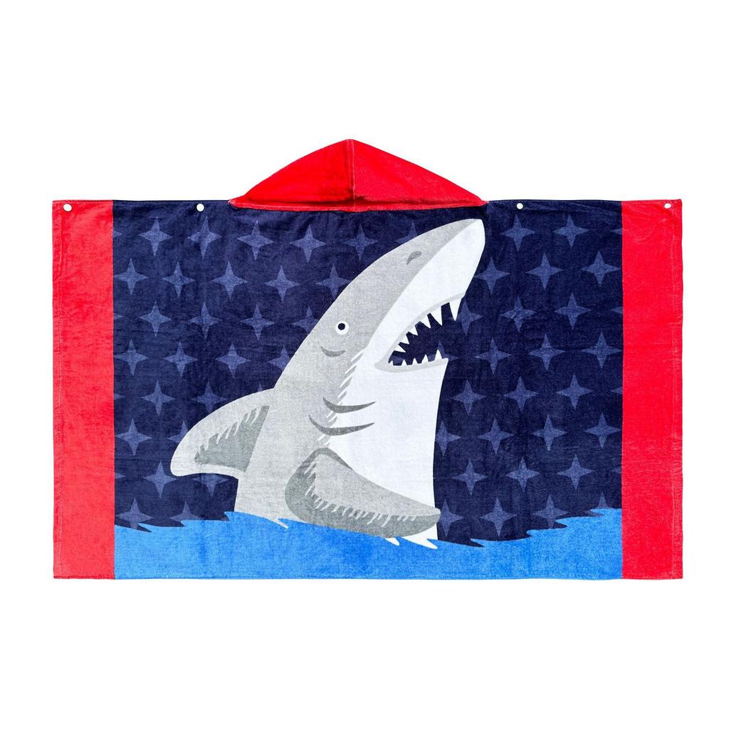 Beach Towel Style Water Absorption Thickened Children Can Wear Cotton Hooded Bath Towel Extended Cape