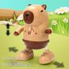 Lights and Sounds Capybala Electronic Toy Pet Capybala Walking Dance Moving Doll  Kids Gifts