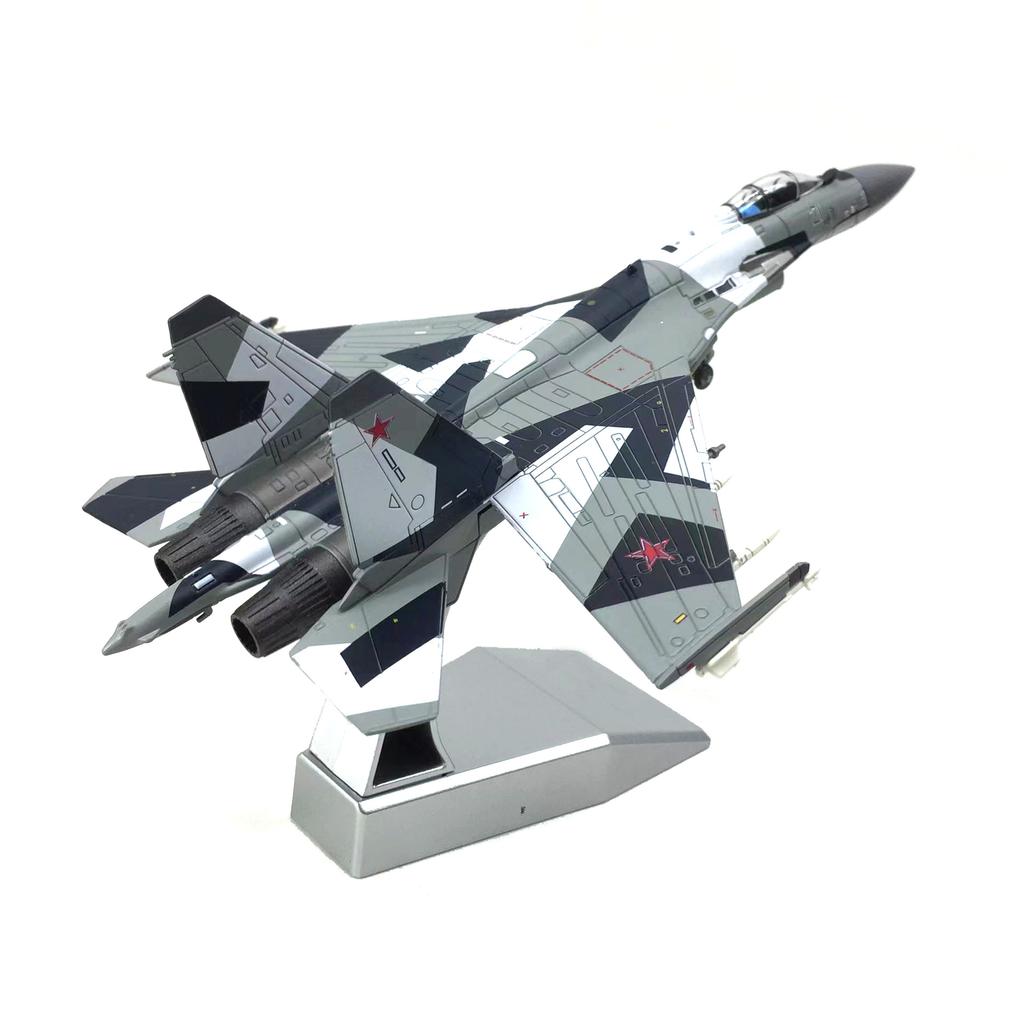 Diecast Metal Alloy Russia Fulcrum Flanker SU 35 Su-35 SU35 Aircraft 1/100 Scale Airplane Fighter Model Decoration Plane For