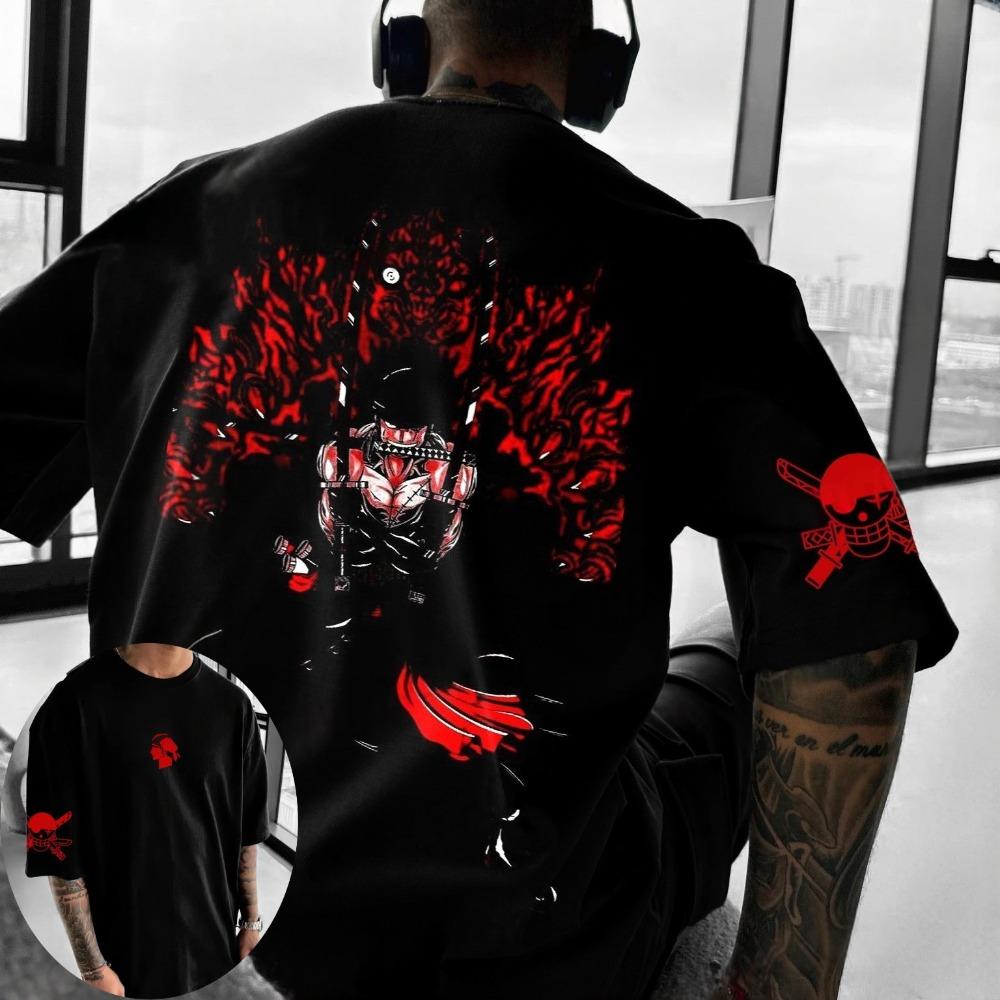 Men s T-shirt Summer Classic Anime Short Sleeve Fashion 2XS