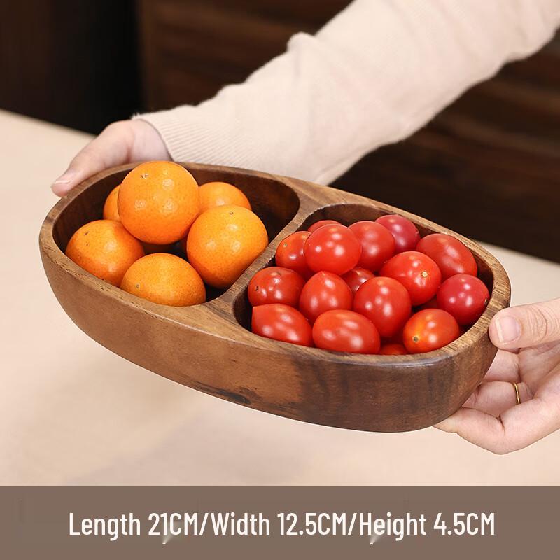 

Walnut Wood Double-Grid Serving Tray