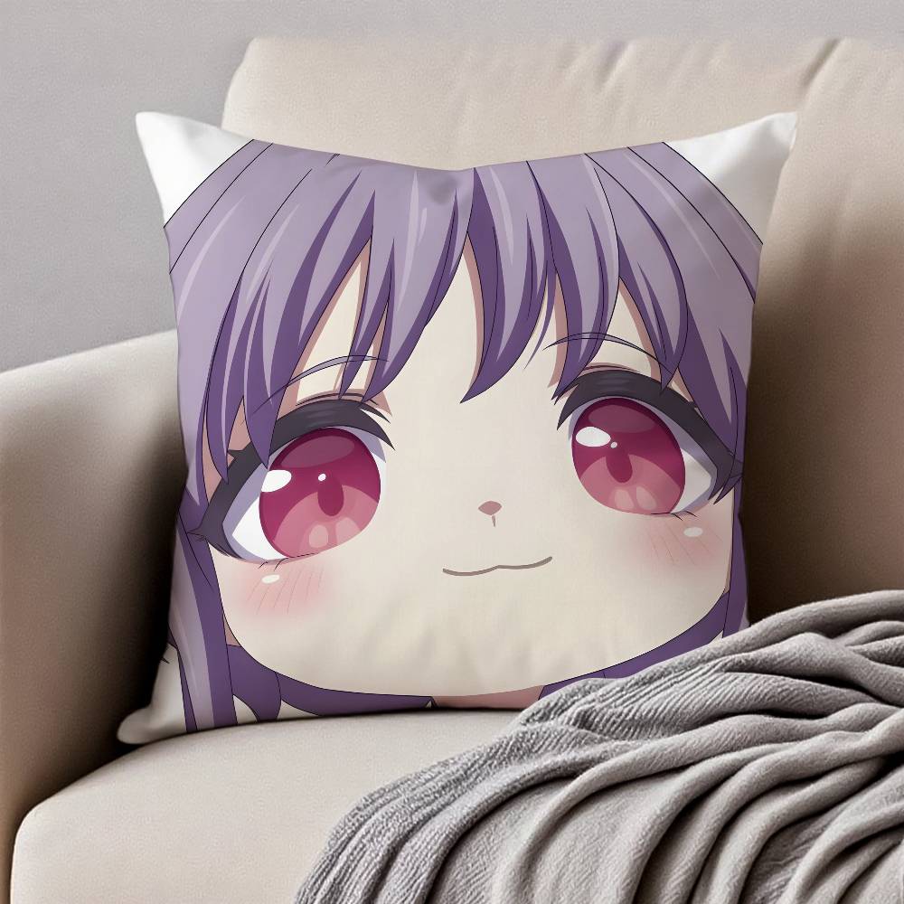 BanG Dream Ave Mujica Pillow Case Anti-dustmite Pillowcase Invisible Zipper Silky Short Plush Sofa Cushion Cover