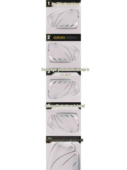 Taillight & Trunk Trim for 13 Q5 - Electroplated Fog Light Cover Car Accessory